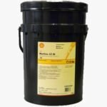 A large black plastic pail with a handle and Shell logo, labeled “SHELL MORLINA S2 BL 10 20L.” The container is designed for industrial lubricant or oil.